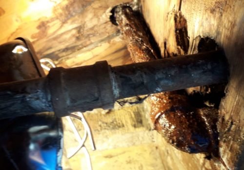 water leak from radiator in commericial building