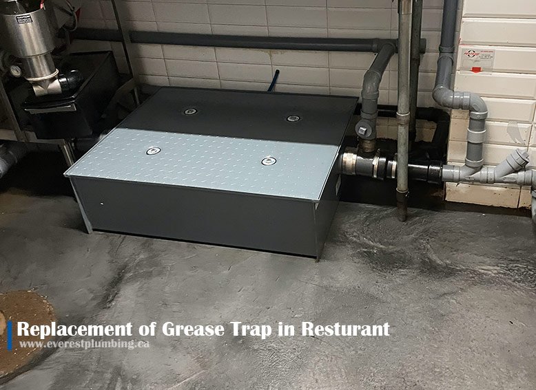 135 gal greasetrap replacement in toronto downtown resturant by everest plumber