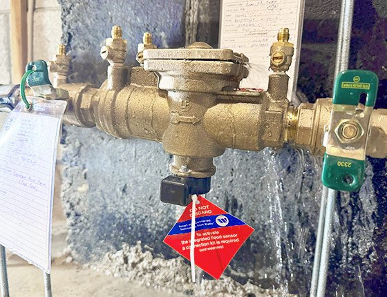 Leaking Backflow Prevention Device Repaired