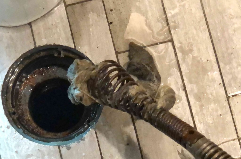 Drain clogged due to paper towel