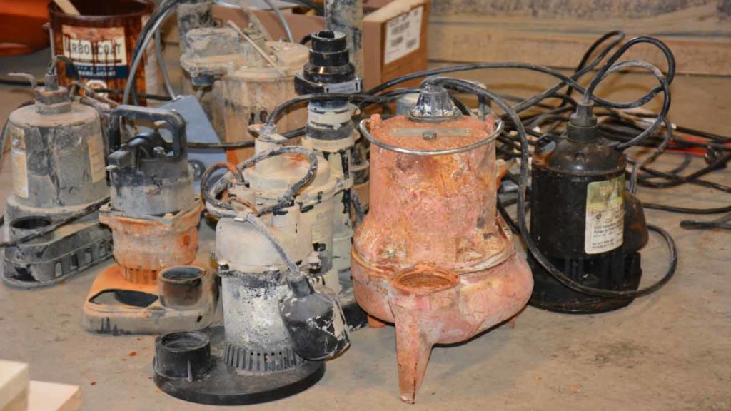 sump pump installation