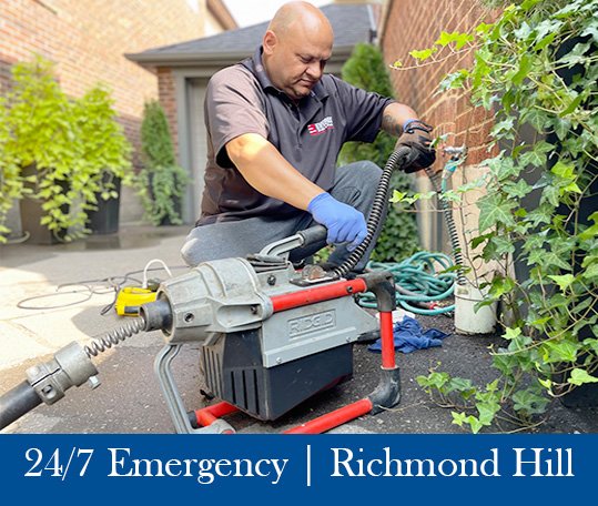 Richmond Hill Plumbers providing emergency drain service in richmond hill