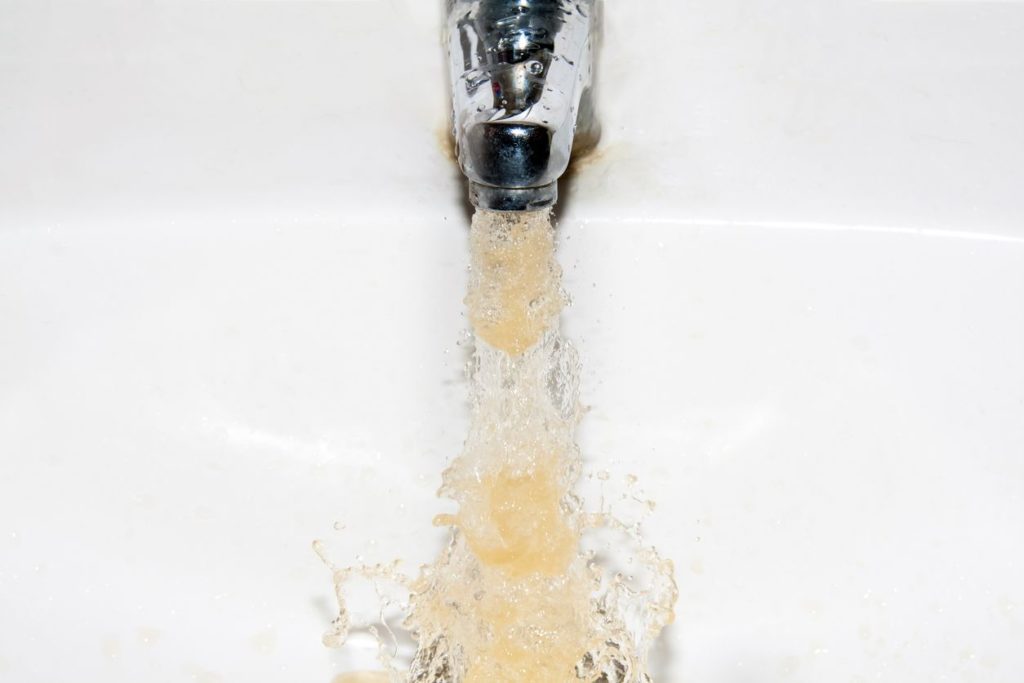 brown tap water