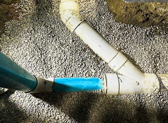 Drain line replacement