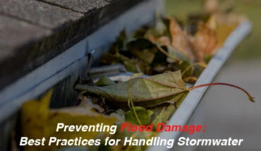 preventing flood or drain blockage from stormwater