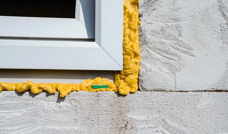 filling up the gap and craks with spray foam and silicon
