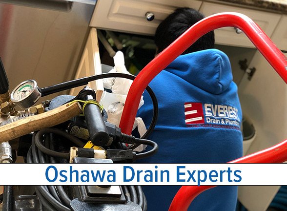 drain cleaning services in resident home in oshawa neighborhood