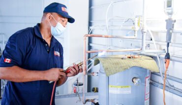 Professional hot water tank installation in Toronto by Everest Plumbing
