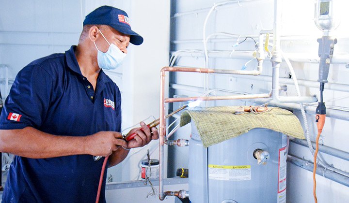 Professional hot water tank installation in Toronto by Everest Plumbing