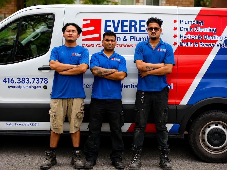 Everest Drain and Plumbing Emergency Response Technicians Standby in Markham