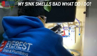 bad smell under sink and in base cabinets