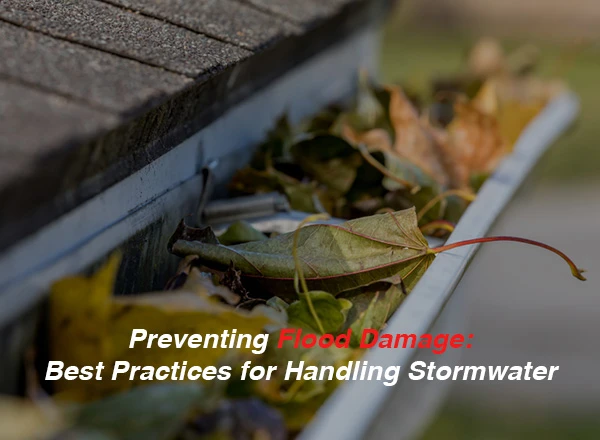 preventing flood or drain blockage from stormwater
