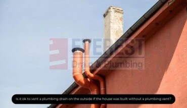 Is it ok to vent a plumbing drain on the outside if the house was built without a plumbing vent